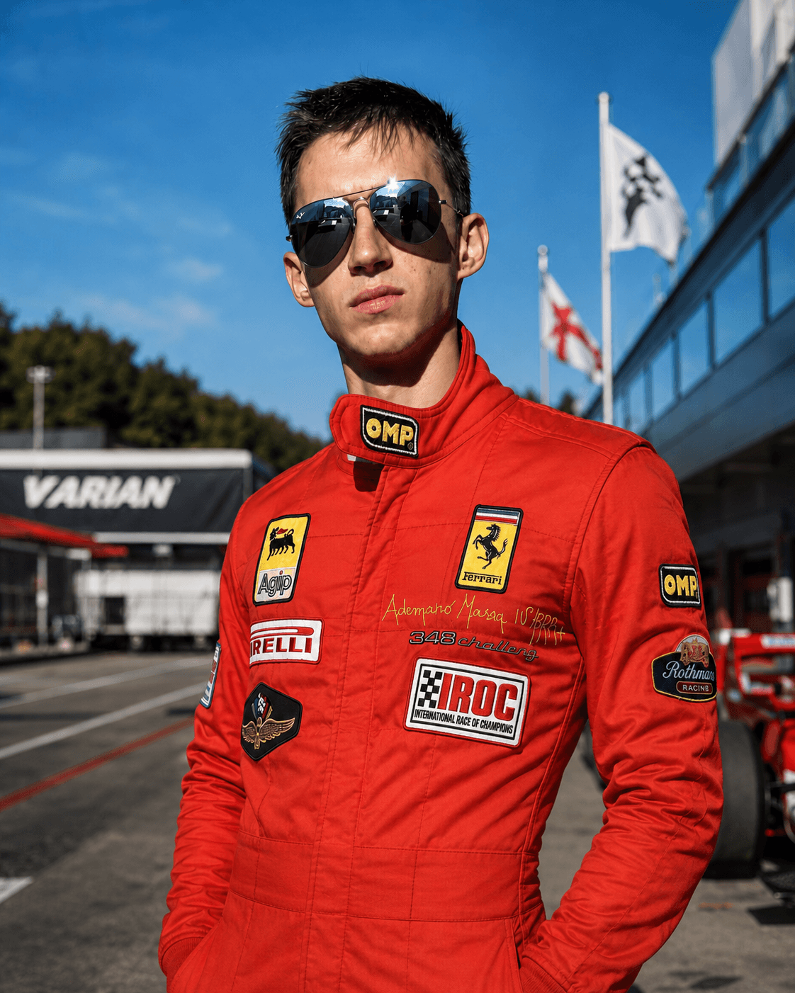 Filippo Massa racing driver portrait