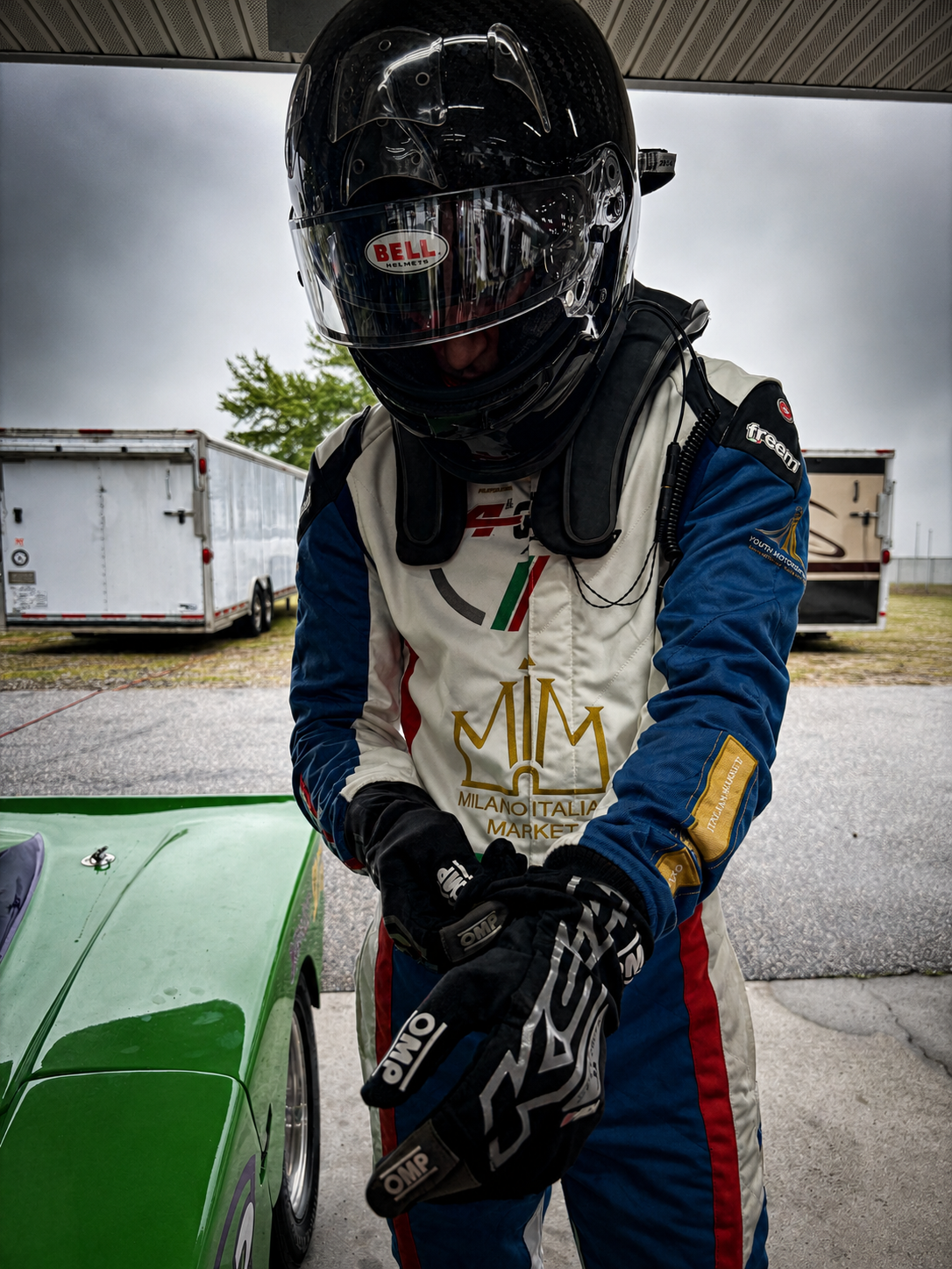Filippo Massa racing gloves ready before a CMP 2026 session