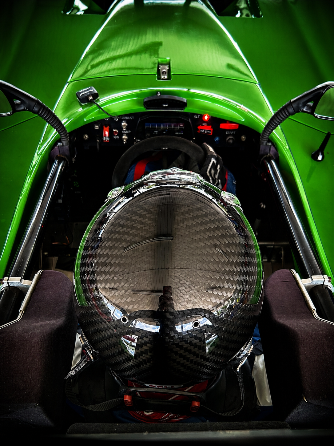 Cockpit driver view of Filippo Massa during CMP 2026 racecraft development